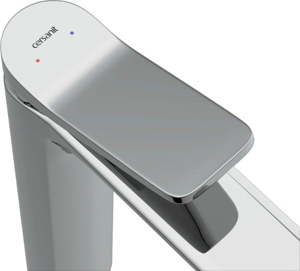 Смеситель для раковины Cersanit ODRA, высокий, сливной гарнитур, 63054