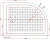 АКРИЛОВЫЙ ПОДДОН CEZARESTRAY-A-RH-120/90-550-15-W-R