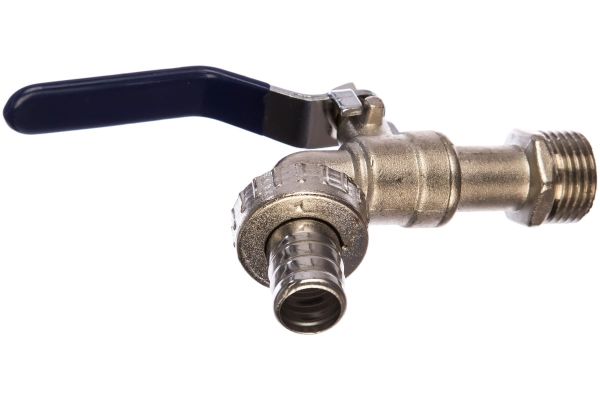 Кран шаровой водоразборный со штуцером 1/2, TIM DE1224