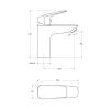 Cмеситель для раковины BelBagno DUE-LVM-CRM-W0 без донного клапана