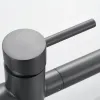 Смеситель для кухни Shevanik S178T с подключением фильтра питьевой воды, оружейная сталь