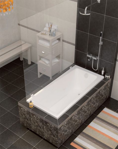 LORENA Ванна прямоугольная 150*70 ультра белый без ножек  Cersanit