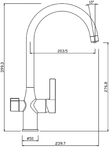 Pure Смеситель PURSBFJi05 для кухни с каналом для фильтрованной воды IDDIS