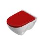 SANITA LUXE. Унитаз подвесной Attica Color Red SL DM белый (сиденье дюропласт с микролифтом), ATCSLWH0111