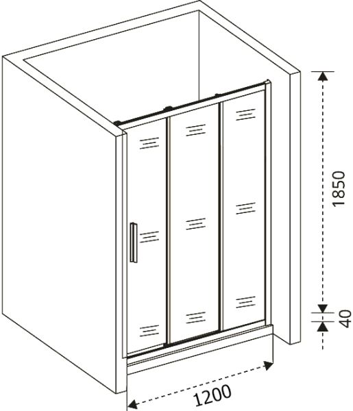 Душевая дверь Good Door Orion WTW-120-G-CH