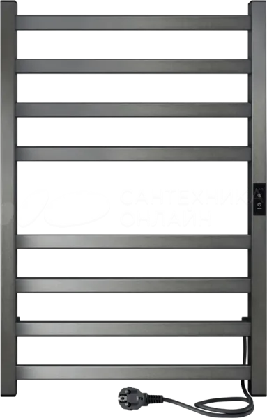 Полотенцесушитель Oktava Slim 3 80/50 Graphite Metallic (таймер, универсальное подключение: левый/правый)