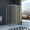 Veconi Душевой угол Veconi RV-22 Арт.RV22-90К-03-19C2 Стекло Fabric/6мм