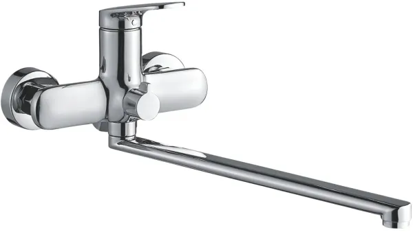 Смеситель для ванны Shevanik S8522 с изливом 35 см, хром