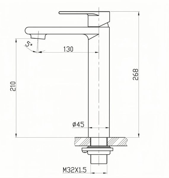 Смеситель для раковины BelBagno Nova NOV LMC IN