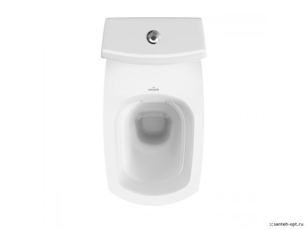 CITY Clean On Унитаз-компакт 3-5л дюр. slim, lifting, easy-off, безободковый микролифт дюрапласт тонкое  белый Cersanit 61225