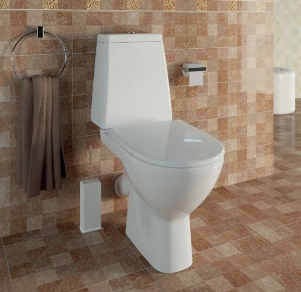 Cersanit. Унитаз-компакт GRANTA 031, косой выпуск, сиденье дюропласт с микролифтом easy off, 2-реж. арматура