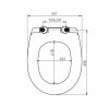 Сиденье  IDISS  ID 126 Dp Sc soft close, дюропласт,