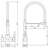 KERN 2074 GUN  Смеситель для кухни под фильтр