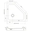 Veconi Rovigo RV36G-90-01-C5 Душевой уголок Matt Gold