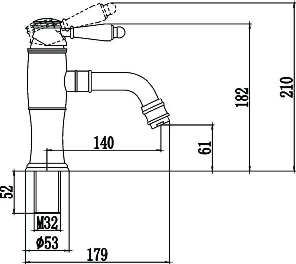 Смеситель для раковины Savol S-006611H