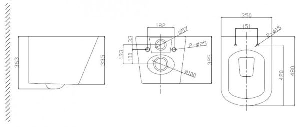 BelBagno Due BB3103CHR/SC Унитаз подвесной