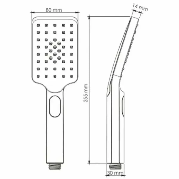 Лейка для душа 3режима кнопочная  6011 Gun