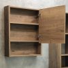 COMFORTY. Зеркало-шкаф Марио-60 дуб дымчатый