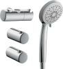 Душевой гарнитур Cersanit VIBE (стойка), лейка 3 режима, шланг 150 металл, 63067