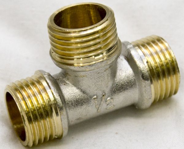 Тройник НИКЕЛЬ 1/2г*1/2ш*1/2г TFMF222N