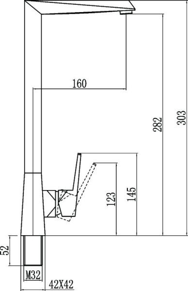 Смеситель для раковины Savol S-005512H