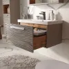 Тумба подвесная Gleam 80.1Y tpGLEAM80.1Y-25, амарок/ дуб вотан раковина Prime 80 (78857)