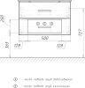 Тумба с раковиной Comforty Парма 80 дуб дымчатый