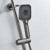 Душевая система Shevanik S9636T оружейная сталь