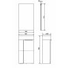 COMFORTY. Тумба-умывальник Асти-40 дуб темно-коричневый с раковиной CREA 40, P-UM-CRE40/1