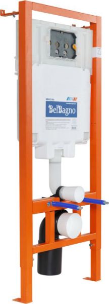 Инсталляция BelBagno 80 для подвесного унитаза, 1150х500х80 мм, со смывным бачком скрытого монтажа