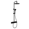 Душевая система Sancos Teo SC11002MB, термостатическая, черная матовая