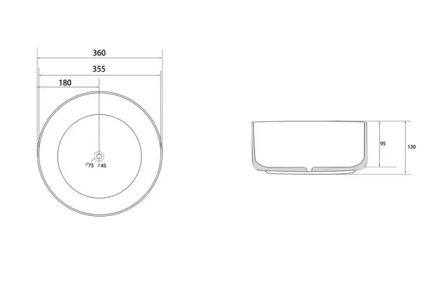 Раковина накладная ABBER Bequem AC2108MCG светло-зеленая матовая