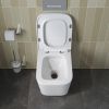 Унитаз подвесной безободковый с сиденьем и смывом TORNADO BelBagno DUE-TOR BB5171CH-TOR/SC