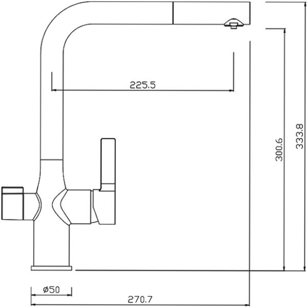 Pure Смеситель PURSBFLi05 для кухни с каналом для фильтрованной воды IDDIS
