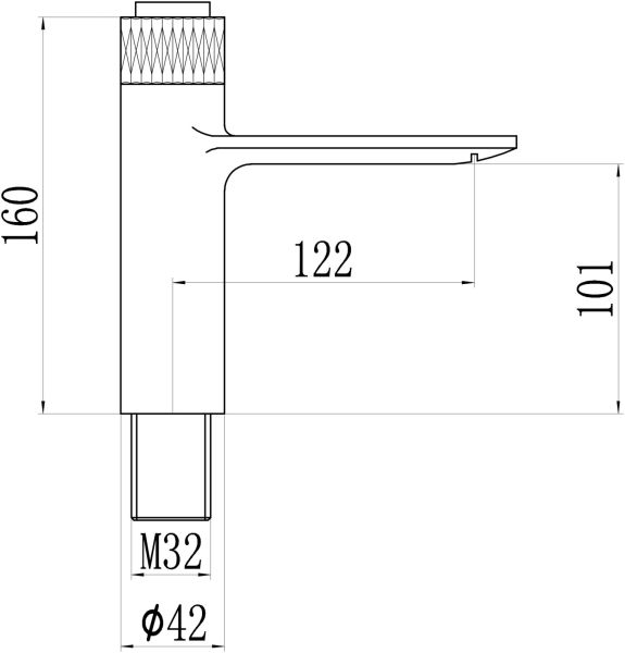 Смеситель для раковины Savol S-601810WB