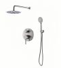 Душевой набор BelBagno ETNA-SET-DDS-IN со встроенным смесителем, верхним и ручным душем, сатин