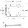 Унитаз подвесной безободковый с сиденьем и смывом TORNADO BelBagno DUE-TOR BB5171CH-TOR/SC