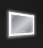 Зеркало LED 060 pro 80*60, с подсветкой, антизапотевание, часы, KN-LU-LED060*80-p-Os Cersanit
