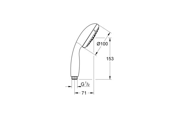 Душ ручной Tempesta New III 28261002 GROHE