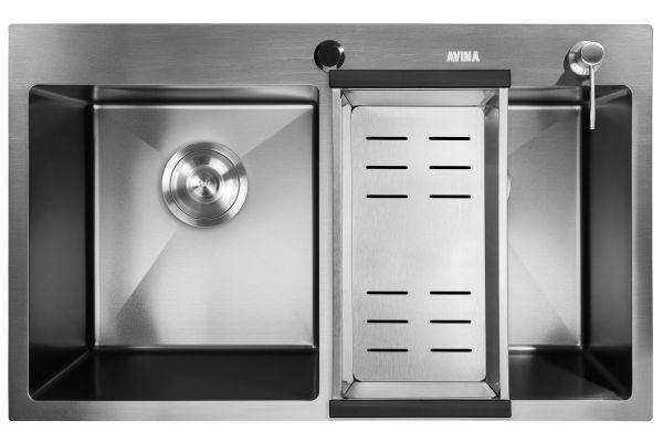 КУХОННАЯ МОЙКА AVINA  HM7843/2  ЧЕРНАЯ