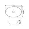 Раковина COMFORTY 7138 BW чёрно/белая