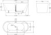 Ванна акриловая BelBagno 1600x750x600 BB71-1600