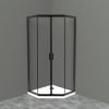 Душевой уголок UNO-195-P-2-90-C-NERO BelBagno