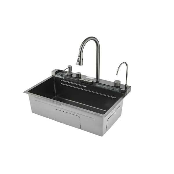 Kern 9780  Мойка для кухни с краном под фильр каландер разделочная  доска Размер  750х46