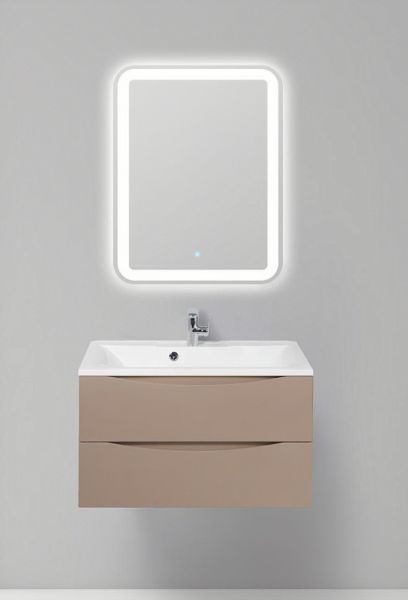 Тумба под раковину BelBagno Marino MARINO-900-2C-SO-CL-P, 90 х 45 х 55 см, Cappuccino Lucido - бежевый глянец