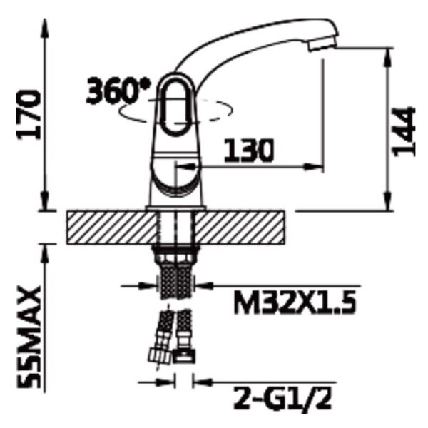 VIEIR WELTA V023512 Смеситель для умывальника