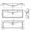Умывальник мебельный BelBagno (1200х455х14.4) искусственный мрамор, белый BB1200/455-LV-MR-ALR