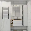 Полотенцесушитель  Line Trinity electro 80/50 таймер, скрытый монтаж, универсальное подключение R/L LСLTE80-50GFMRt Graphite Metallic   INDIGO