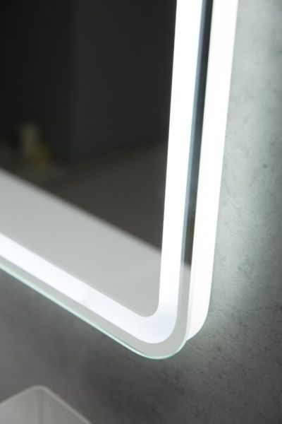 Зеркало SPC-MAR-1000-800-LED-BTN, 12W, 220-240V, 1000x30x800 Belbagno