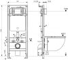 Profix, IDDIS PRO0000i32 Инсталляция рамная для подвесного унитаза, универсальная без кнопки
